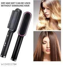 3-in-1 Rechargeable Mini Hair Straightener & Curler Brush