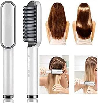 3-in-1 Rechargeable Mini Hair Straightener & Curler Brush