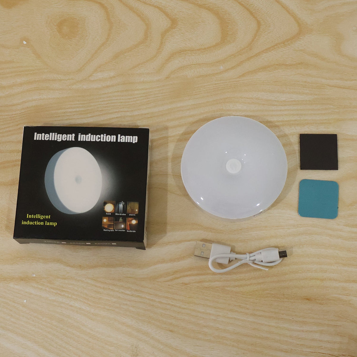 Usb Rechargeable Magnetic Motion Sensor Led Light For Cabinet Home (1 Set)