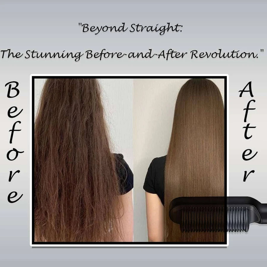 3-in-1 Rechargeable Mini Hair Straightener & Curler Brush